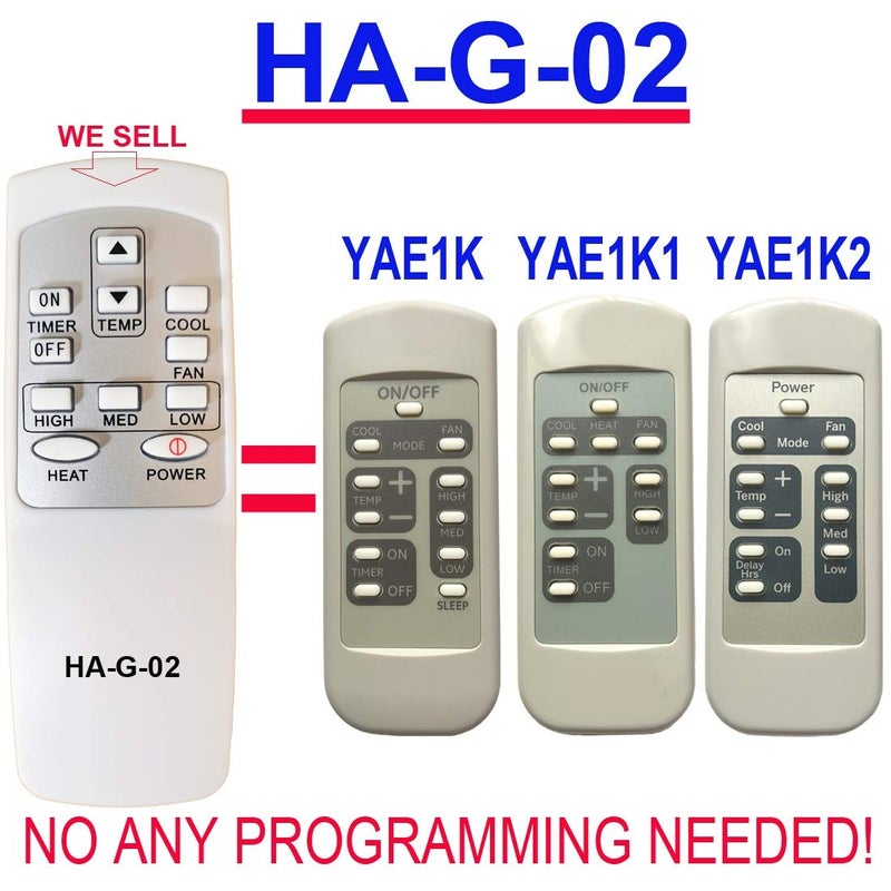 RCECAOSHAN Replacement for GE Window Air Conditioner Remote Control (HA-G-02) - Image 2